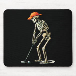 Skelet Golf Halloween Golfer Golf Speler Grappig M Muismat