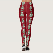 skelet gothic skull lelijke kerstboomskelet leggings (Achterkant)