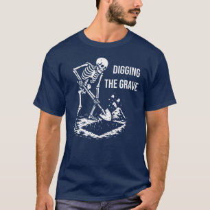 Skelet graaft het graf t-shirt