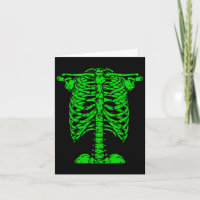 Skelet Groene Rib Kooi Bone Kostuum Halloween Gra