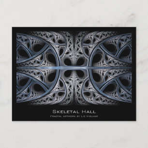 Skelet Hall Fractal Artist Card Briefkaart