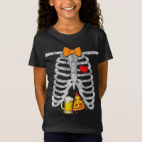 Skelet Halloween Bier Pizza Grappige Zwangerschap 