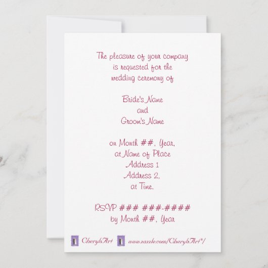 Skelet Halloween bruiloft uitnodigingen, op maat Kaart (Achterkant)