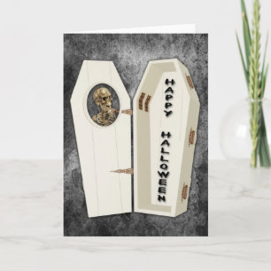 Skelet Halloween Kaart