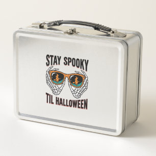 Skelet Halloween T-shirt met Heksen Zonnebril Vint