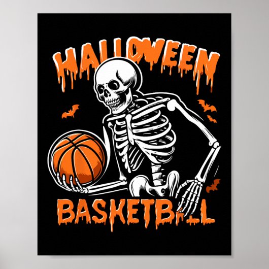 Skelet Halloween Trick or treat Poster (Voorkant)