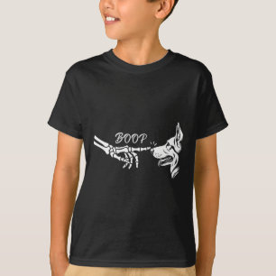 Skelet Hand Boop Halloween Huisdier Duitse Herders T-shirt