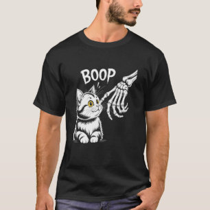 Skelet Hand Boop Kat voor Kattenmoeders en -vaders T-shirt