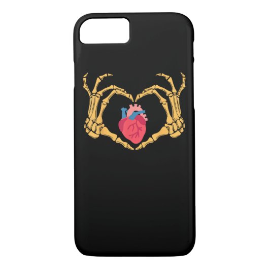 Skelet Hand Hart Anatomie Cardiac Cvicu Nurse HA Case-Mate iPhone Case (Achterkant)