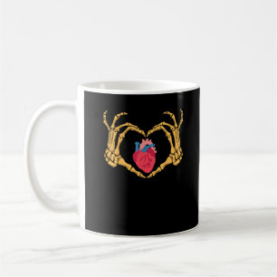 Skelet Hand Hart Anatomie Cardiac Cvicu Nurse HA Koffiemok