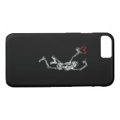 Skelet hand hart Valentijnsdag Case-Mate iPhone Case (Achterkant (Horizontaal))