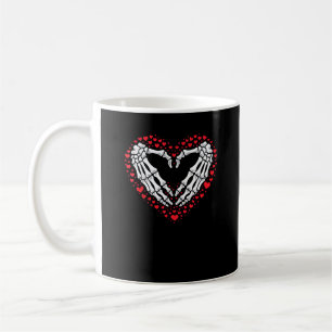 Skelet Hand Hart Valentijnsdag Funny Couple Cu Koffiemok