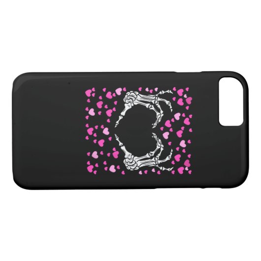 Skelet Hand Hart Valentijnsdag Funny Viral Case-Mate iPhone Case (Achterkant (Horizontaal))