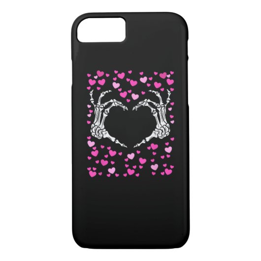 Skelet Hand Hart Valentijnsdag Funny Viral Case-Mate iPhone Case (Achterkant)