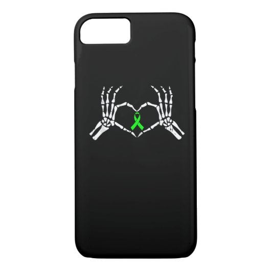 Skelet Hand Heart Awareness Ribbon Case-Mate iPhone Case (Achterkant)