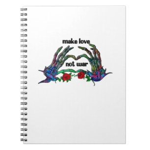 Skelet Hand Heart Design Notitieboek