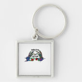 Skelet Hand Heart Design Sleutelhanger (Voorkant)