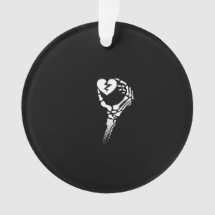 Skelet Hand Holding Heart Ornament