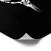 Skelet Hand Holding Heart Poster (Hoek)