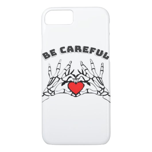 Skelet Hand met Hart Classic Case-Mate iPhone Case (Achterkant)