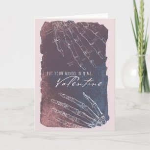 Skelet Handen Anatomische Valentijnsdag Kaart