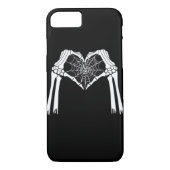 Skelet Handen Cobweb Hart (Wit) Classic Case-Mate iPhone Case (Achterkant)