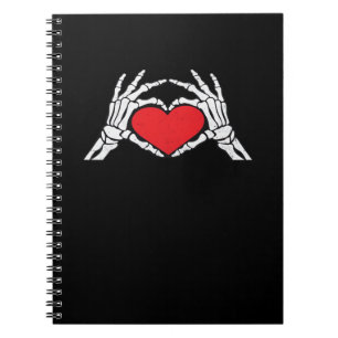 Skelet Handen Een Red Heart Classic Notitieboek