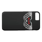 Skelet handen gevouwen in een hart. Grappig Hallow Case-Mate iPhone Case (Achterkant (Horizontaal))