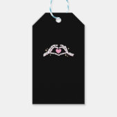 Skelet Handen Hart Grappig Cadeaulabel (Voorkant)