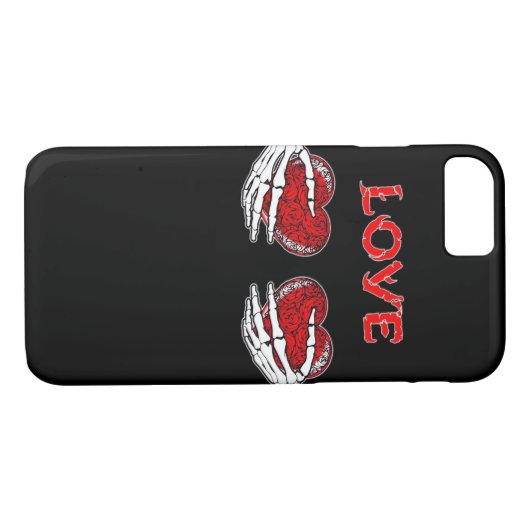 Skelet Handen Hart Grappig Ontwerp Case-Mate iPhone Case (Achterkant (Horizontaal))