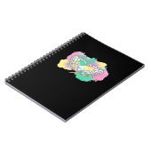 Skelet Handen Hart Met Abstract Gekleurde Backgr Notitieboek (Linkerzijde)