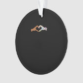 Skelet Handen Hart Show Basic Ornament (voorkant)