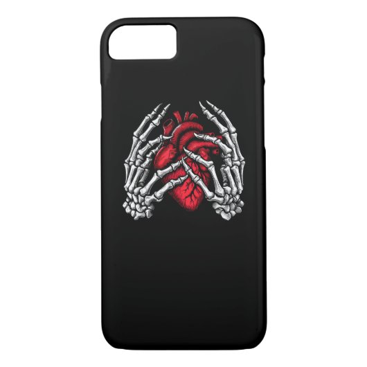 Skelet Handen Houdend Hart Halloween Kostuum Case-Mate iPhone Case (Achterkant)