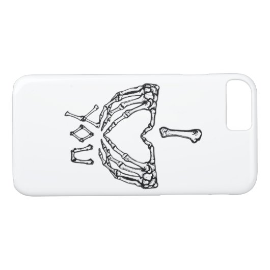 Skelet handen maken een hart Case-Mate iPhone case (Achterkant (Horizontaal))