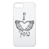 Skelet handen maken een hart Case-Mate iPhone case (Achterkant)