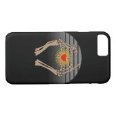 Skelet handen maken een hart klassieker Case-Mate iPhone case (Achterkant (Horizontaal))