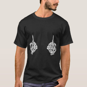 Skelet Handen Op S Grappige Soky Halloween Kostuum T-shirt