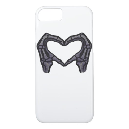 Skelet handen vormen een hart Case-Mate iPhone case (Achterkant)