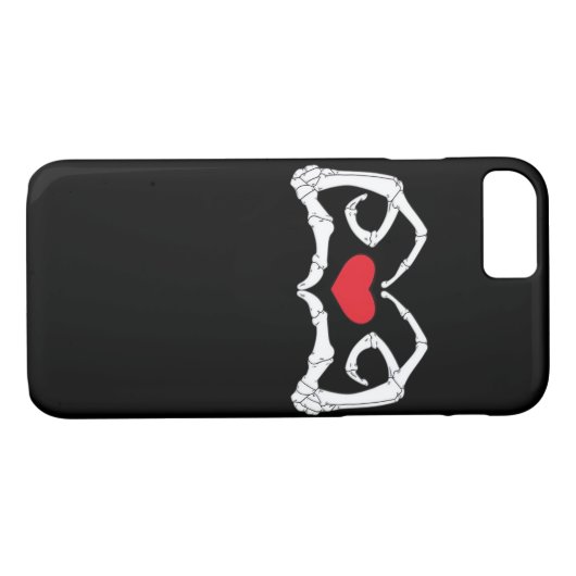 Skelet hart en handen grappig Case-Mate iPhone case (Achterkant (Horizontaal))