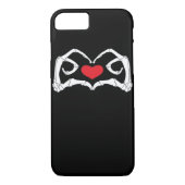 Skelet hart en handen grappig Case-Mate iPhone case (Achterkant)