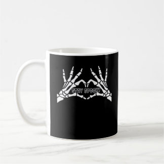 Skelet Hart en Handen Klassiek Design Koffiemok