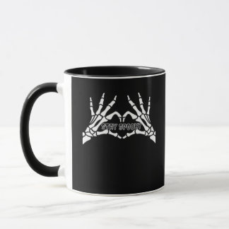 Skelet Hart en Handen Klassiek Design Mok