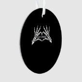 Skelet Hart en Handen Klassiek Design Ornament (voorkant)