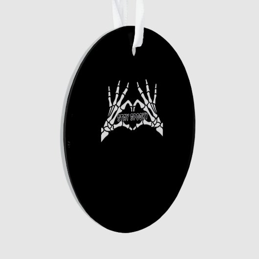 Skelet Hart en Handen Klassiek Design Ornament (voorkant)