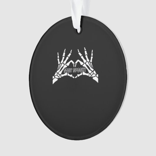 Skelet Hart en Handen Klassiek Design Ornament (voorkant)