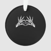Skelet Hart en Handen Klassiek Design Ornament (voorkant)
