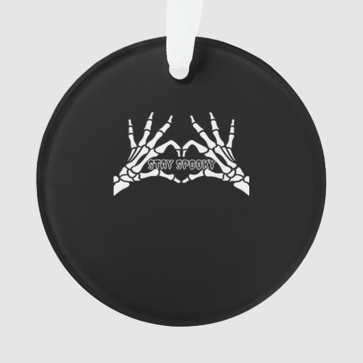 Skelet Hart en Handen Klassiek Design Ornament (voorkant)