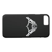 Skelet hart en handen teken Case-Mate iPhone case (Achterkant (Horizontaal))