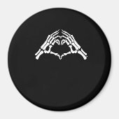 Skelet hart en handen teken magneet (Voorkant)