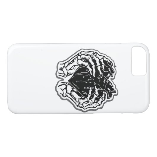Skelet hart handen grappig Case-Mate iPhone case (Achterkant (Horizontaal))